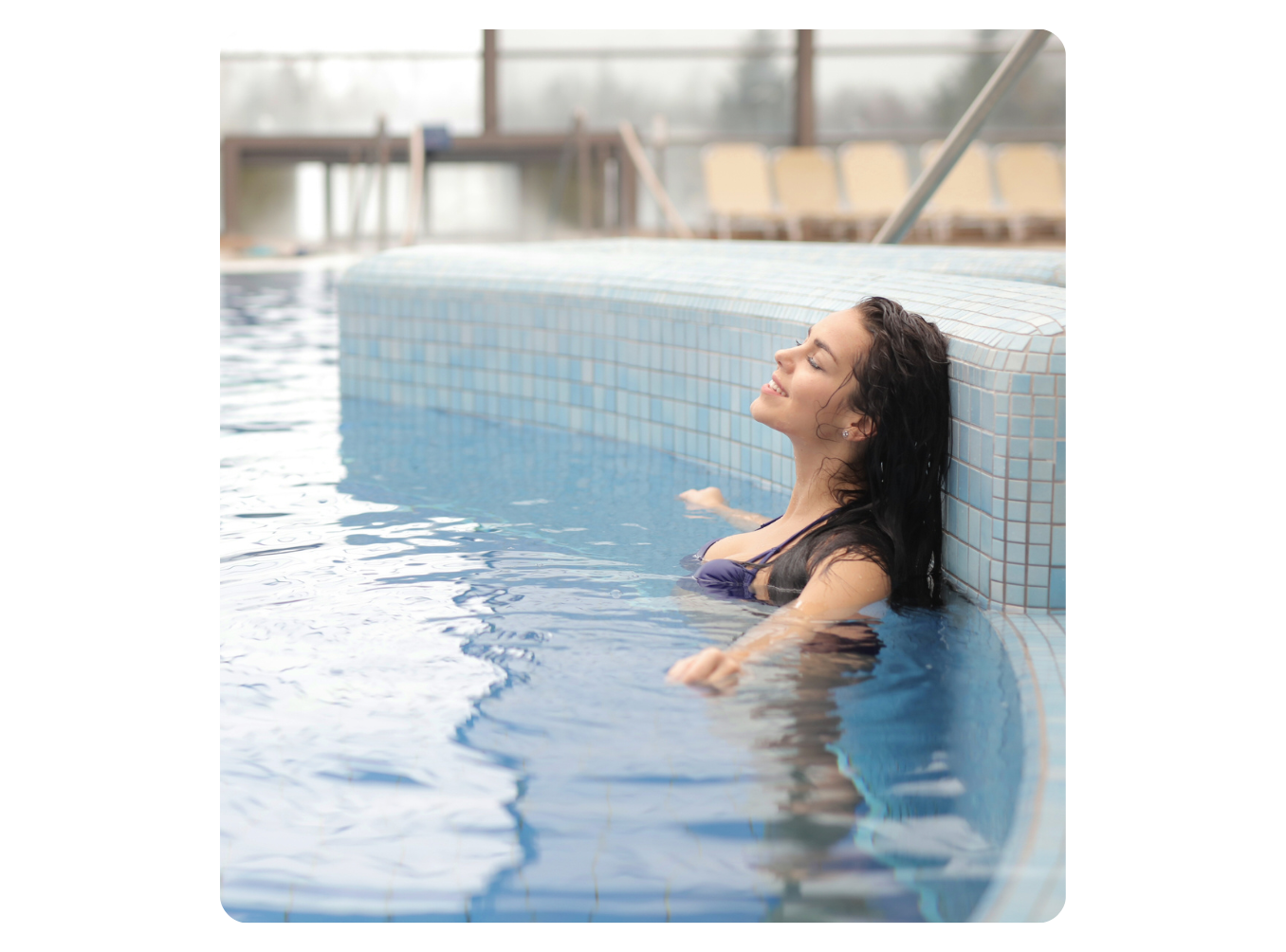 Girl in pool