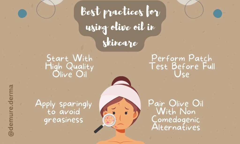 best practices for using olive oil in skincare