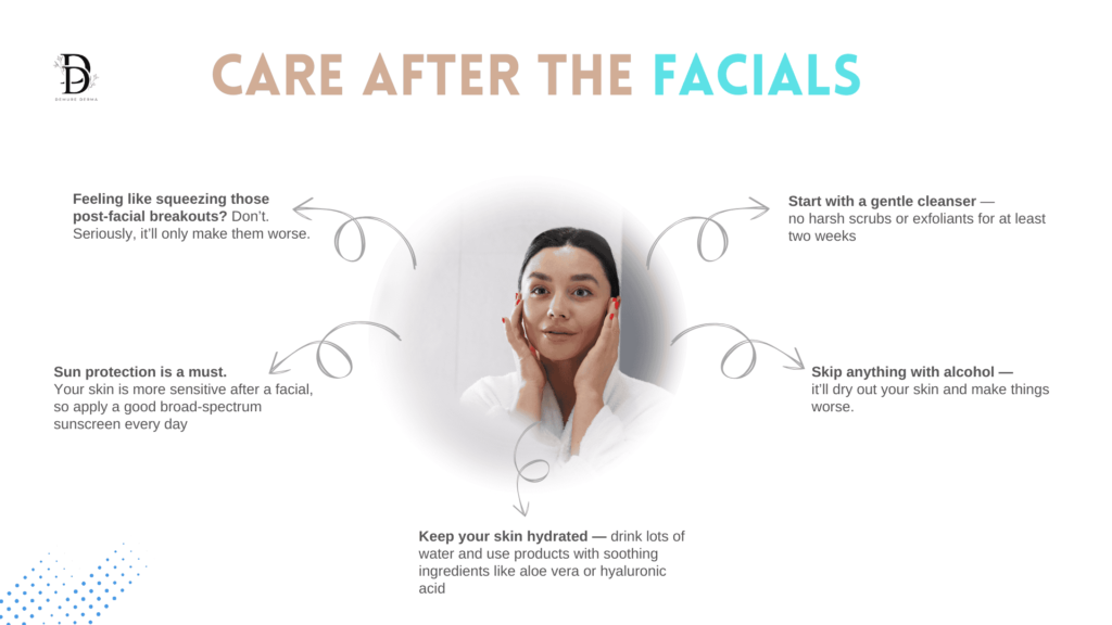 CARE AFTER FACIALS