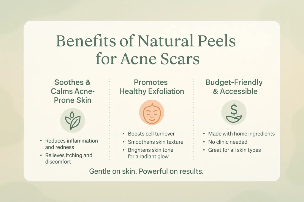 Benefits of Natural Peels for Acne Scars