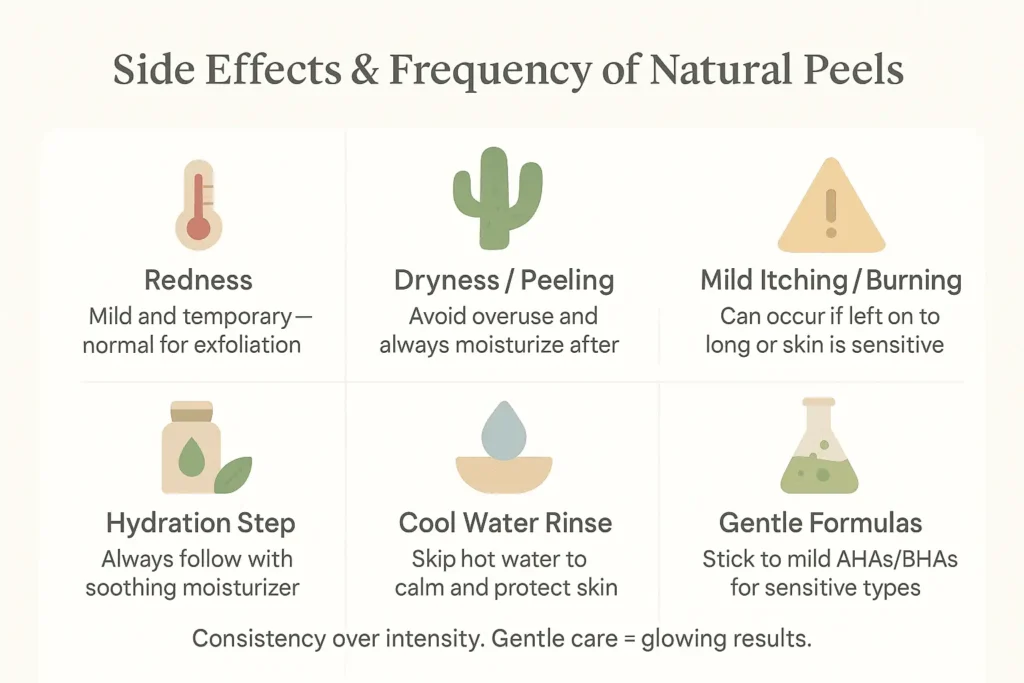 Side Effects & Frequency of Natural Peels