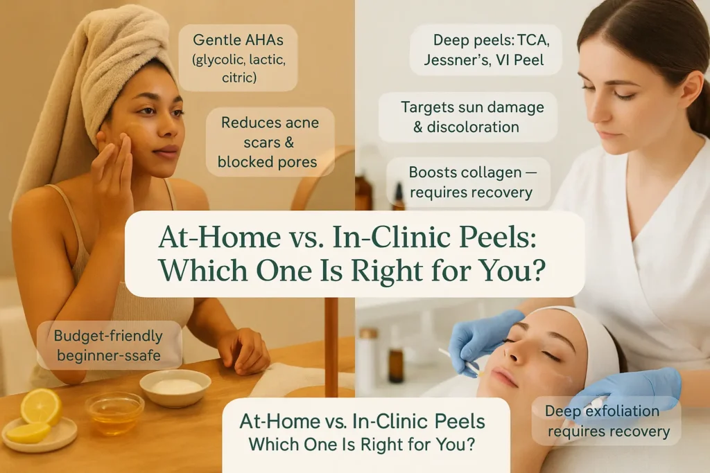 At-Home vs. In-Clinic Peels: Which One Is Right for You?