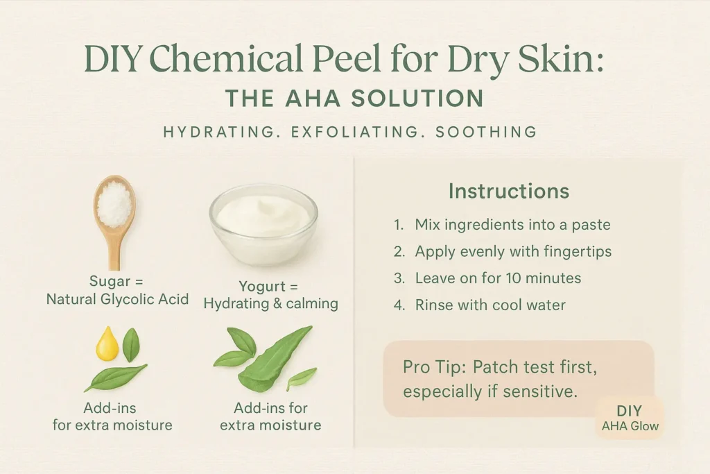 DIY Chemical Peel for Dry Skin: The AHA Solution