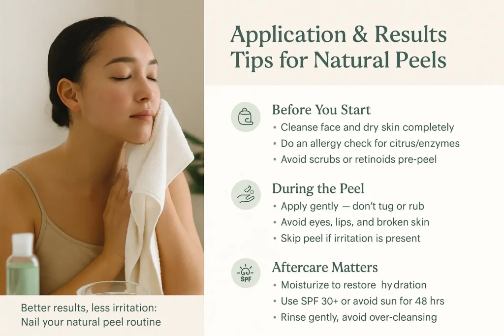 Application & Results Tips for Natural Peels
