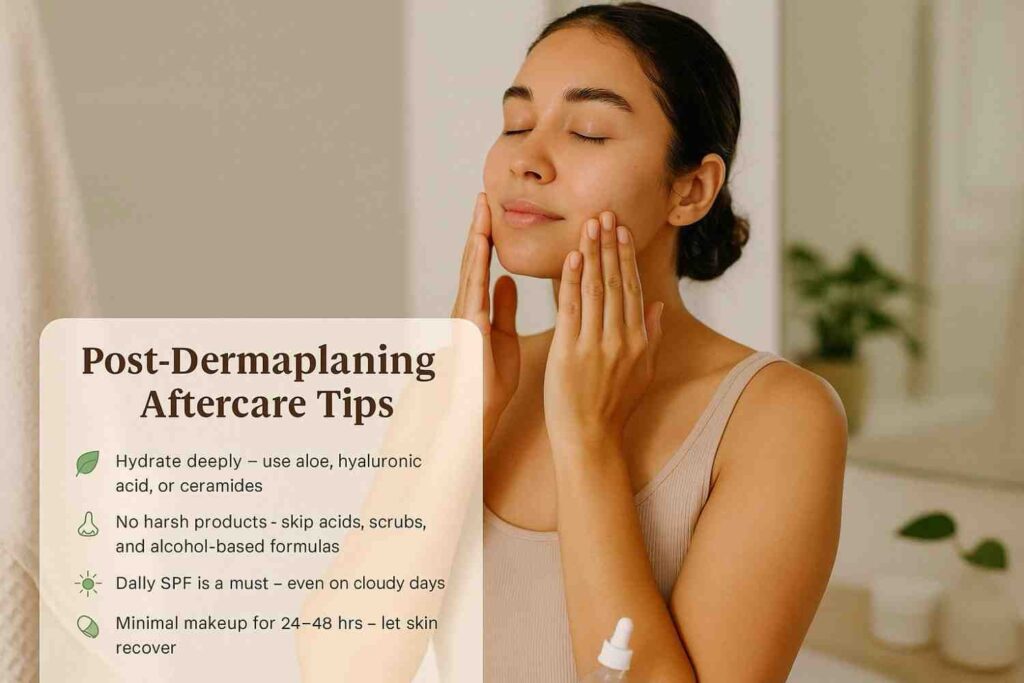 post dermaplaning after care tips 